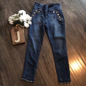 L.A. Denim Studio Size 5 Denim High Waist Jean w/Back Zipper